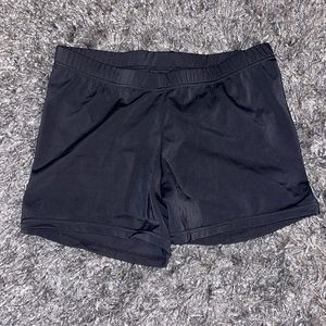 Black athletic shorts